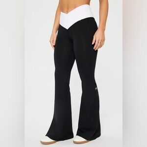 Fabletics Oasis Pureluxe High Waist Crossover Flare leggings